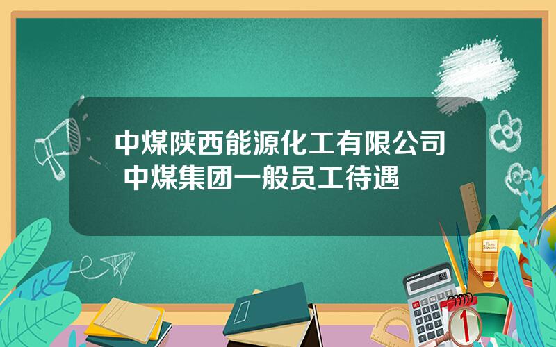 中煤陕西能源化工有限公司 中煤集团一般员工待遇